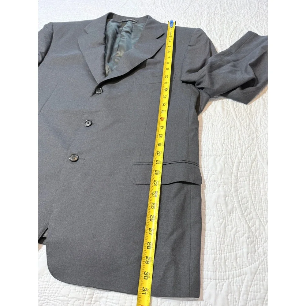Ermenegildo Zegna Gray Suit‎ Jacket Blazer Menswear Made in Switzerland 44